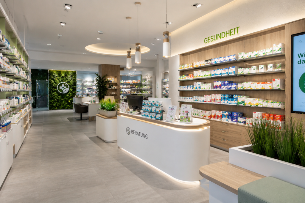 Moderne Apotheken zwischen Digitalisierung und Raumkonzept